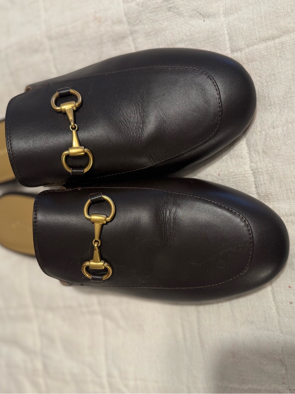 QUINCE leather horsebit mules size 9.5 - Picture 4 of 7